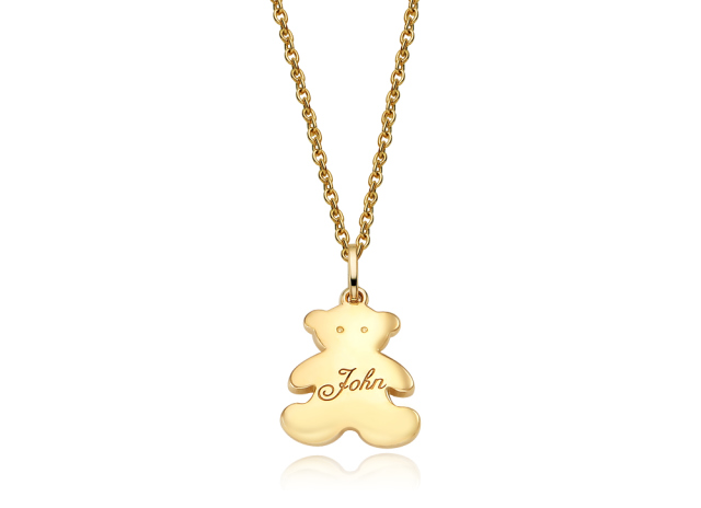 Amazon.com: Teddy Bear Necklace for Girls Bear Necklace Earring Set with  14K Gold-plated Bear Pendant Necklace for Women Jewelry Gift : Handmade  Products