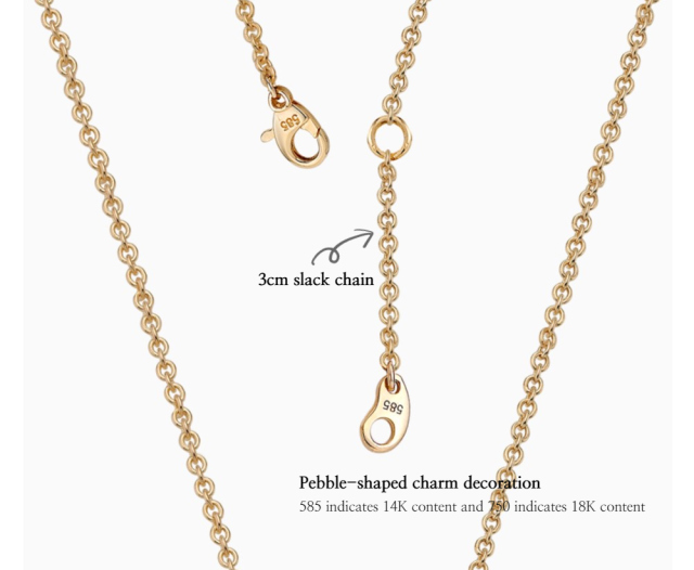 14K/18K Gold Car Baby Necklace