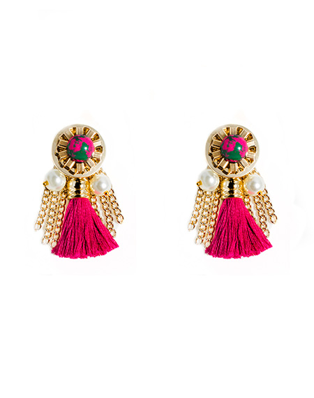 Pink Tassel Boutique earring