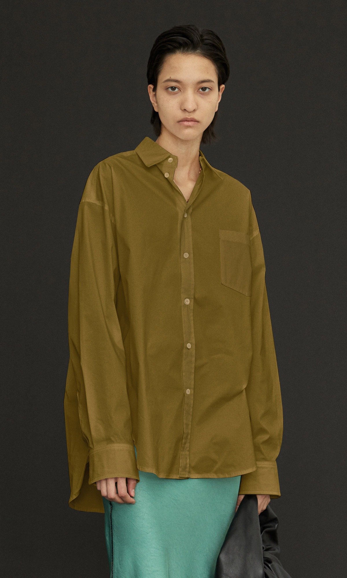Traditional Wind Shirt New Fit_Olive Green (2차 리오더)