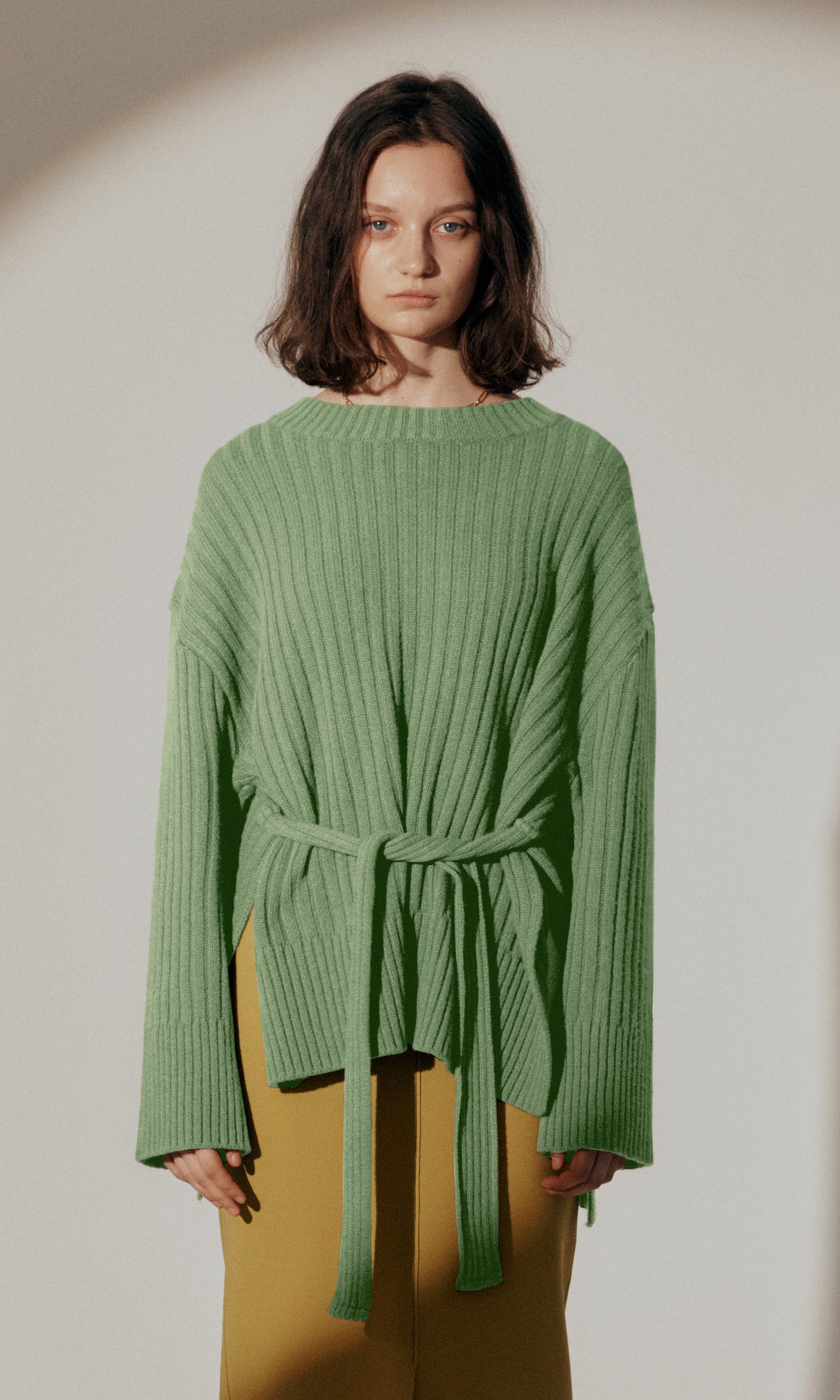 Estelle Belted Knit_Jade Green