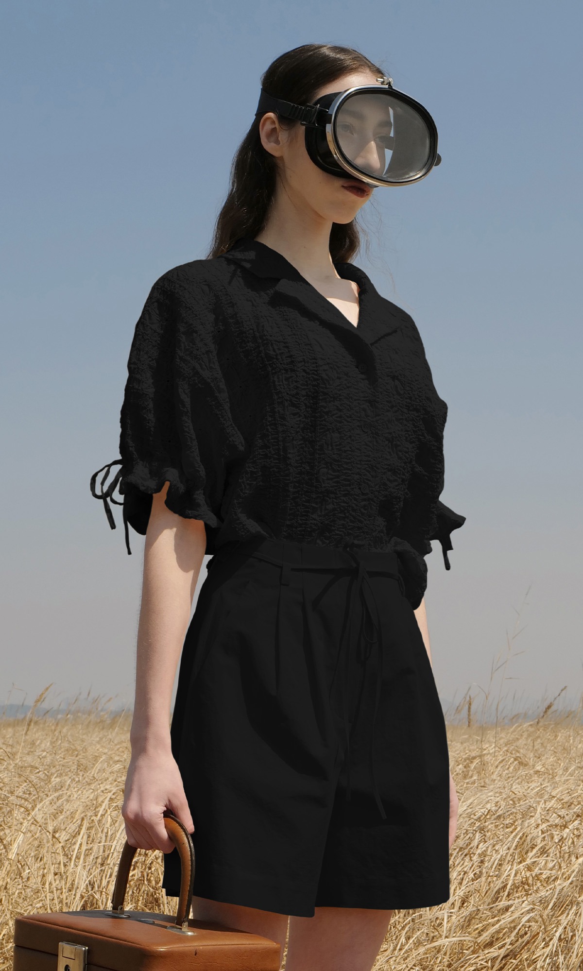 Solis Lace Shirt_Black