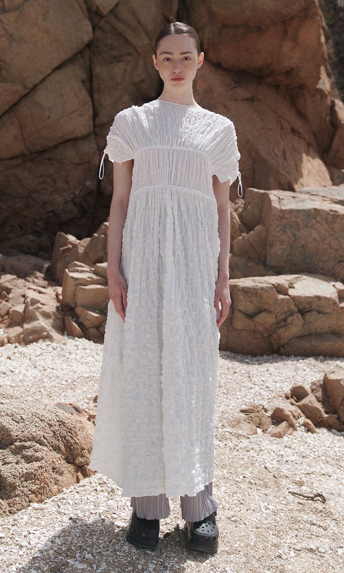 Chatelet Shirring Dress_White (2차 리오더)