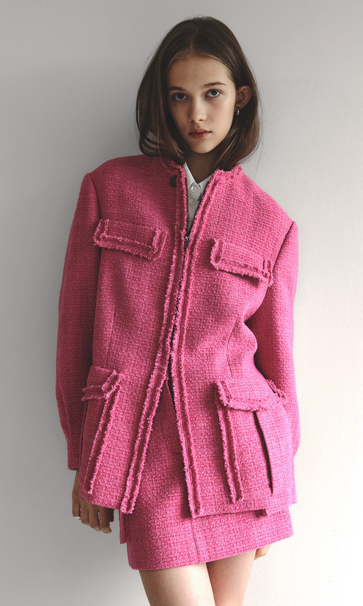 Anubis Tweed Jacket_Pink