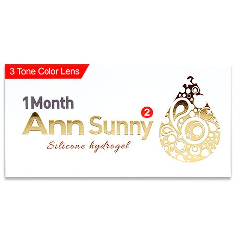 Ann Sunny (2pcs) (Silicone Hydrogel) Monthly G.DIA 13.4mmANNLENSPOP