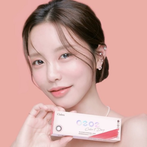 Clalen O2O2 Color 1Day Blending Rose EX (30pcs) (Silicone hydrogel) G.DIA 13.0mmINTEROJOLENSPOP