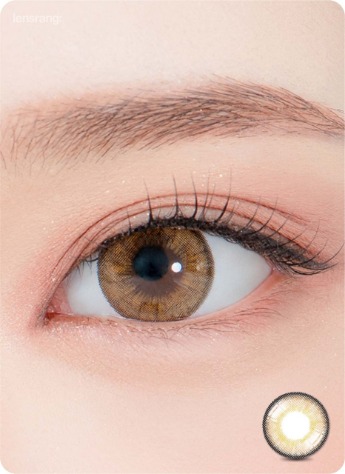 Iwwitch Up Brown (2pcs) (Silicone Hydrogel) ( Buy 1 Get 1 Free ) 1Monthly G.DIA 13.6mmLENSRANGLENSPOP