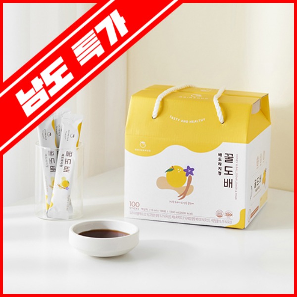 [남도특가] 3년근 약도라지 꿀도배 배도라지청 100스틱 (건강선물)