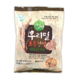 [6차산업] (우리밀가공공장) 밀벗 우리밀 호분건빵 (180g)