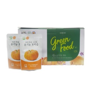 (녹색식품) 유기농 저온착즙 호박즙 90ml (30포/50포)