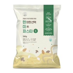 [6차산업] (레인보우팜) 고소하고 부드러운 쌀생면 크림파스타 (580g)
