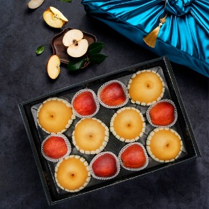 (바른팜) 명품 나주배/사과 과일 선물세트 (보자기 + 노리개장식)
