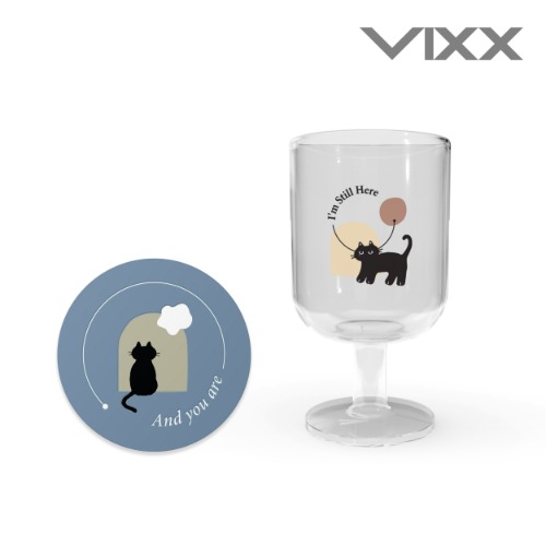 빅스 레오 (VIXX LEO) - [I&#039;m still here] OFFICIAL GOODS - 와인잔 세트 (WINE GLASS SET)