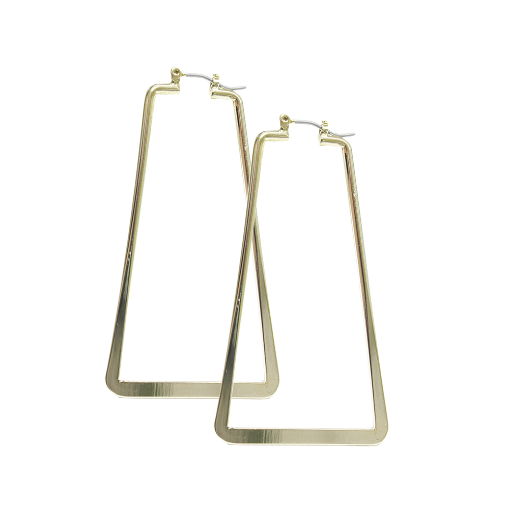 Simple Gold Square Earrings