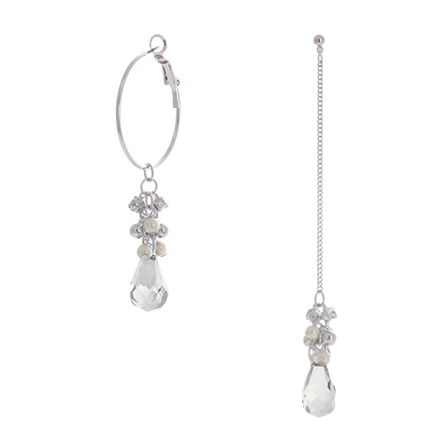Chandelier Particle Unbalance Earrings/샹들리에 파티클 언발란스 귀걸이