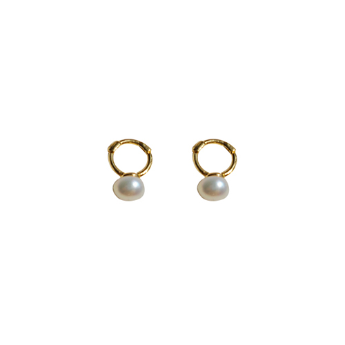 92.5 Silver Pearl Onetouch Earrings/92.5 실버 진주 원터치 귀걸이