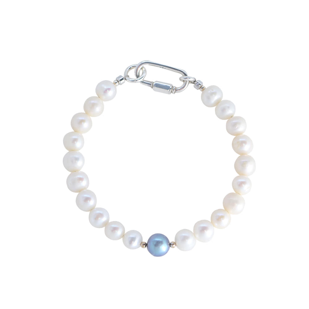 White Snow Pearl Bracelet[92.5 Silver]/화이트 스노우 펄 팔찌