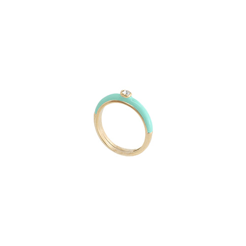 Mint Glossy Color Ring/민트 글로시 컬러 반지