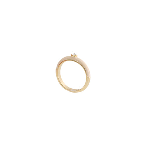 Beige Glossy Color Ring/베이지 글로시 컬러 반지
