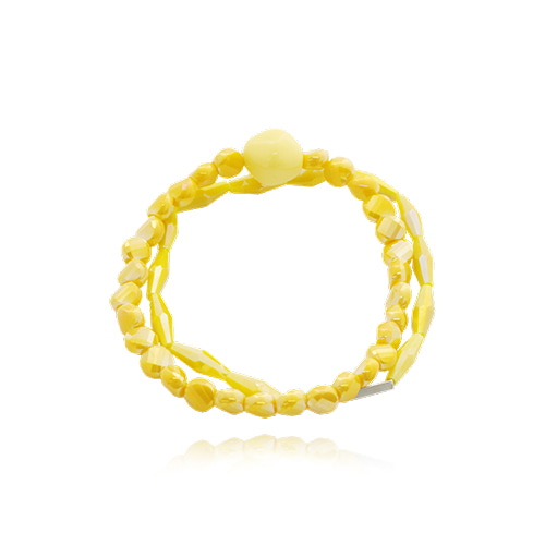 Yellow  Candy Line Stone Bracelet