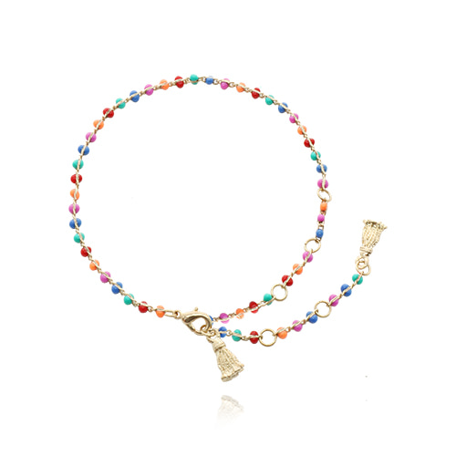 Multi Color Beads Bracelet/Anklet