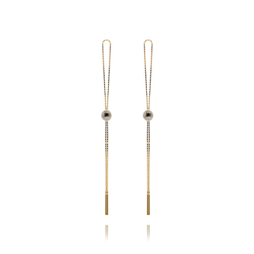 [92.5 Silver] Mini Chain Drop Earrings