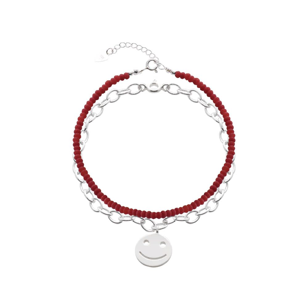 [92.5 Silver] Color Beads Bracelet/컬러 비즈 팔찌