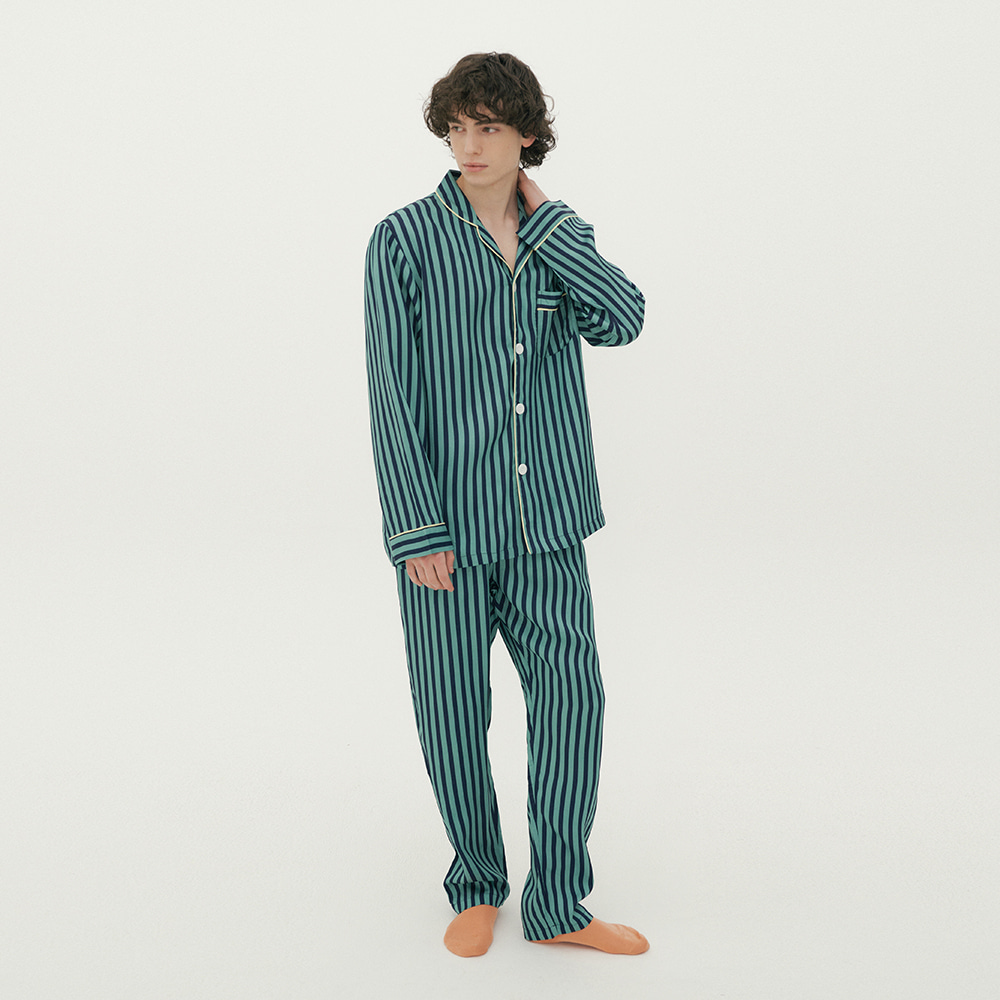 [인견] (m) Apple Mint Pajama Set
