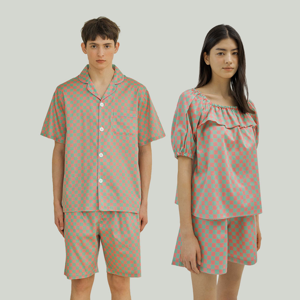 [모달] (couple) Lollipop Short Pajama Set + Two-piece