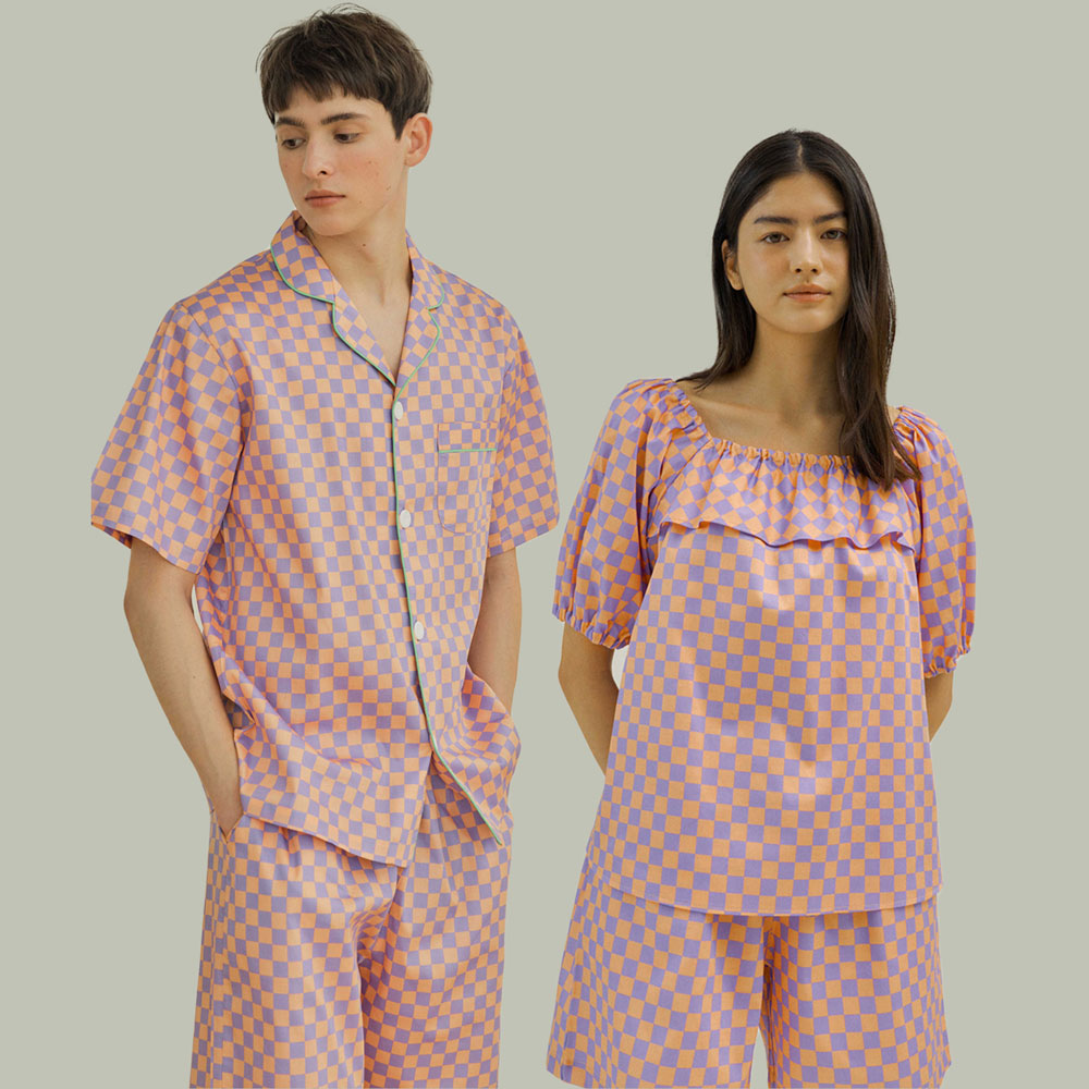 [모달] (couple) Jellybean Short Pajama Set + Two-piece