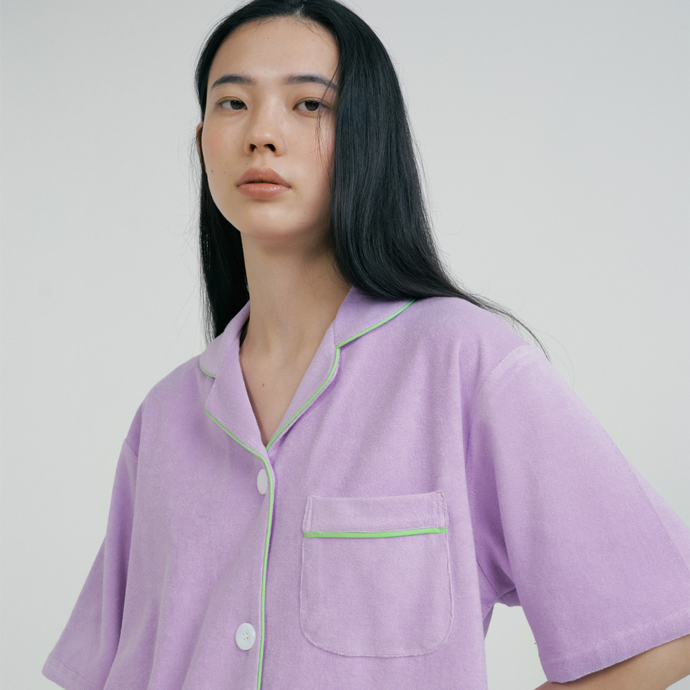 ◆JO'S LOUNGE◆ Modal w Essential Lavender Short Pajama Set MODAL] (couple) Essential Lavender Short Pajama Set - JO'S