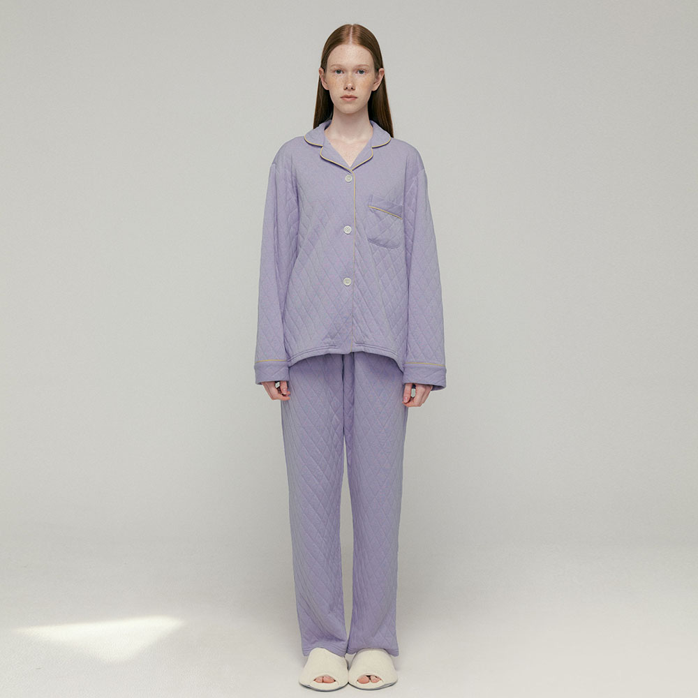 HUMAN ERROR #16 (w) Quilted Lavender Pajama Set