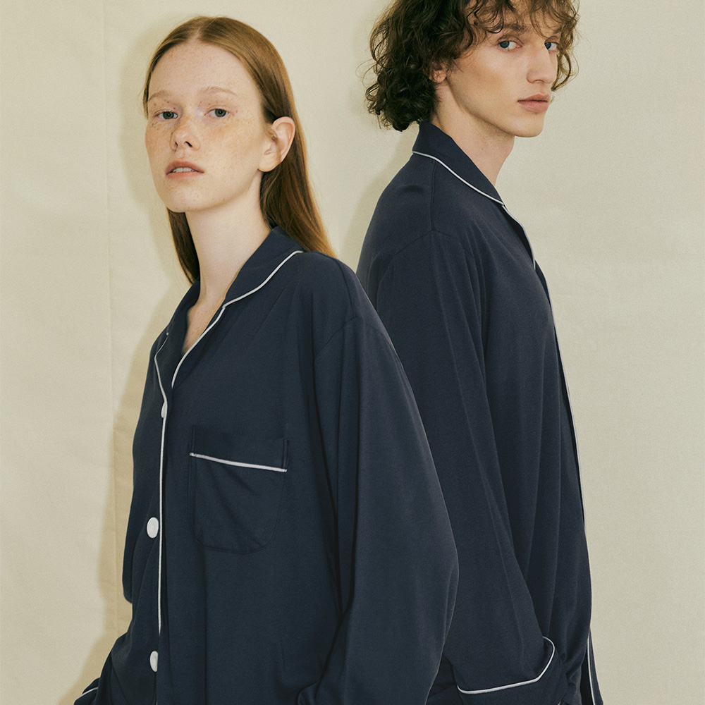 [MODAL] (couple) Essential Navy Pajama Set