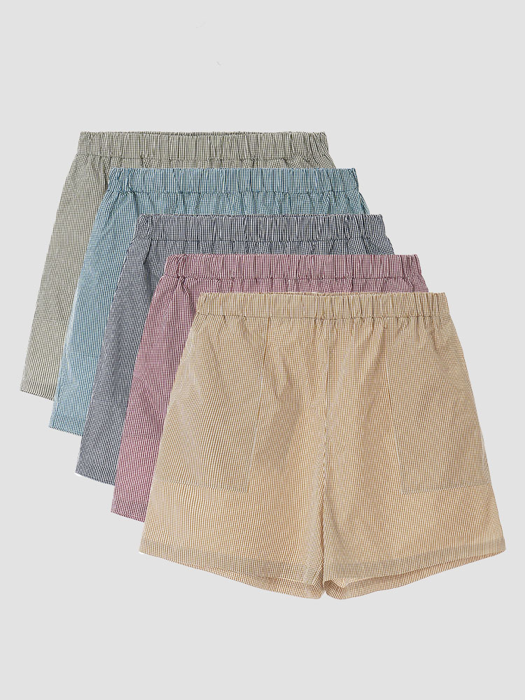 Travel Plaid Pajama Shorts (5 options)