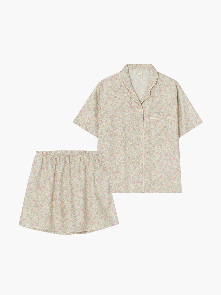 MODAL] (w) Cheddar Short Pajama Set - JO'S LOUNGE