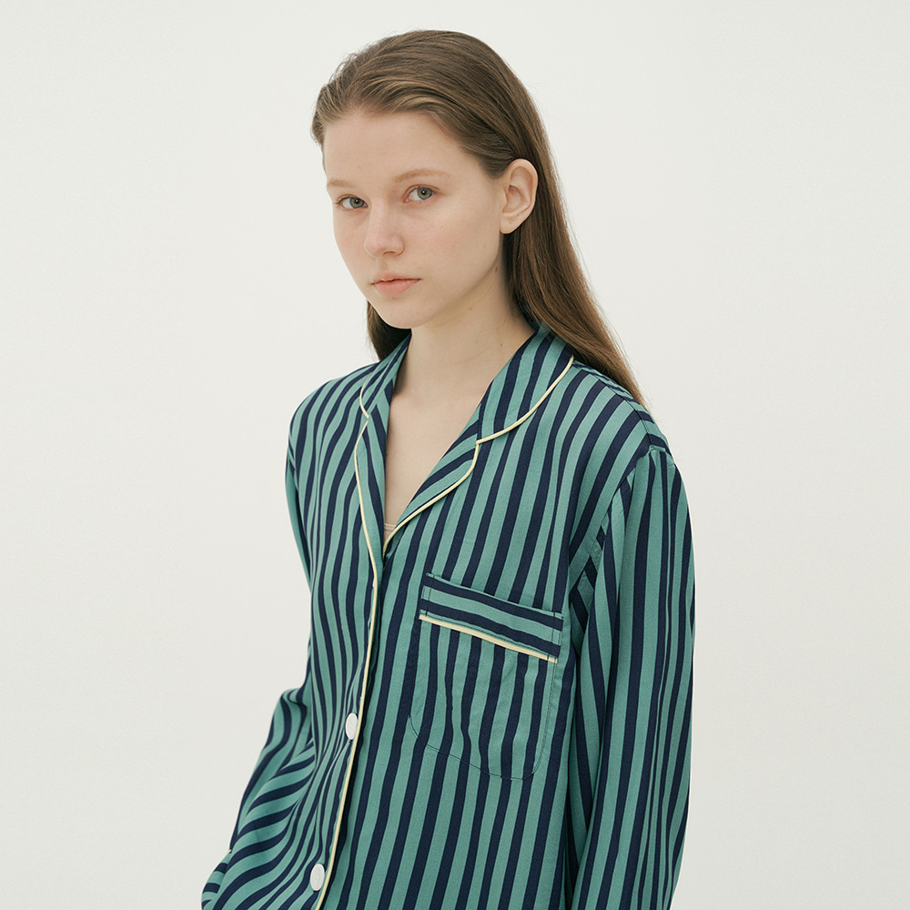 ◆JO'S LOUNGE◆ Ingyeon w Apple Mint Pajama Set 1441295 인견] (w) Apple Mint Pajama Set - JO'S LOUNGE