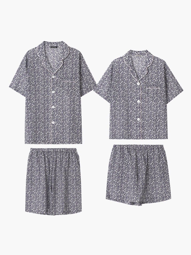 ◆JO'S LOUNGE◆ Modal Couple Nest Short Pajama Set Nestsc MODAL] (couple) Nest Short Pajama Set - JO'S LOUNGE