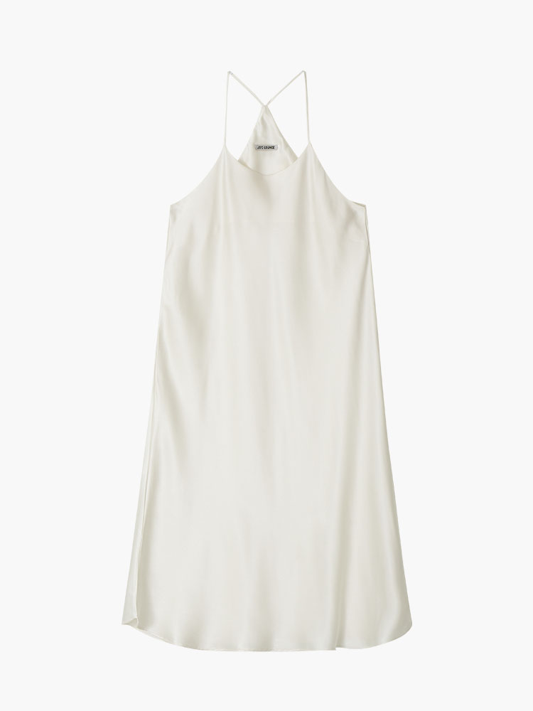 w) Classic Ivory Camisole One-piece - JO'S LOUNGE