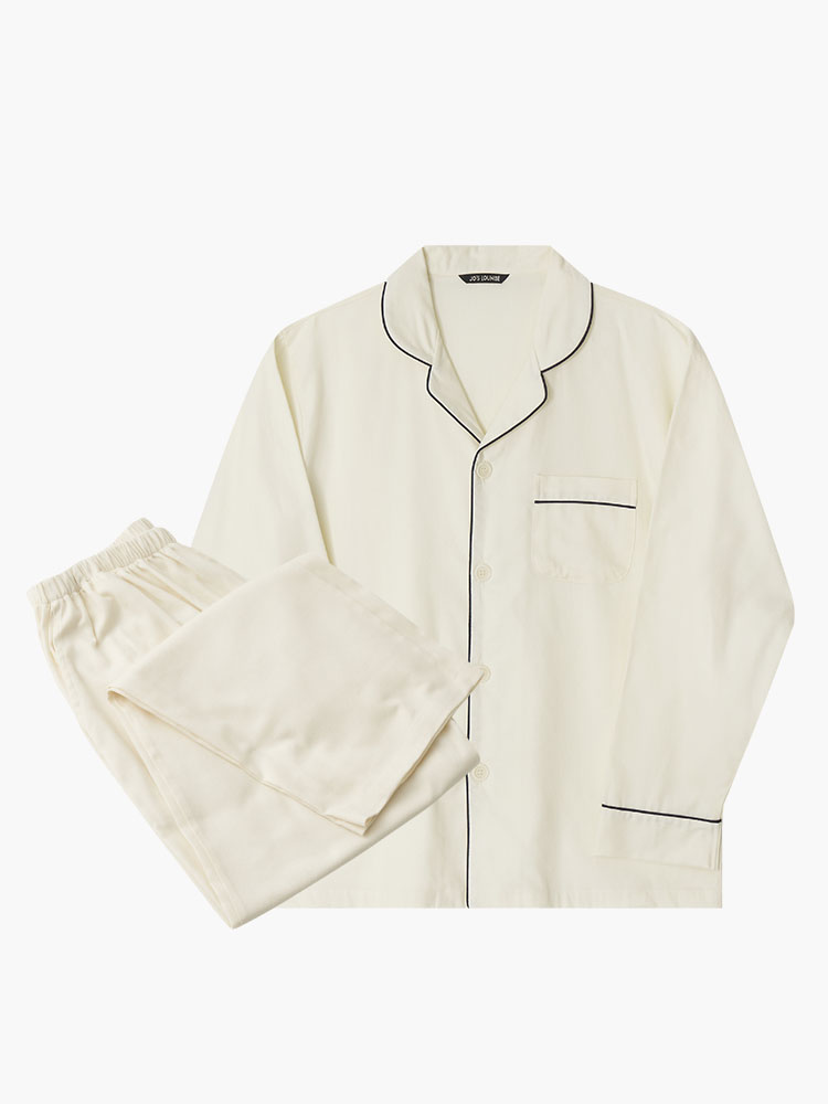 m) Classic Gabardine Pajama Set - JO'S LOUNGE