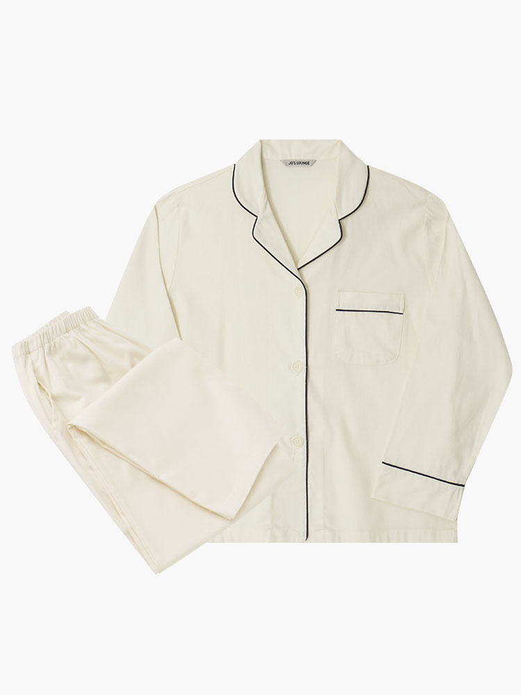 ◆JO'S LOUNGE◆ w Classic Gabardine Pajama Set JC01S174 w) Classic Gabardine Pajama Set - JO'S LOUNGE