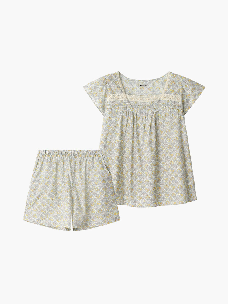 ◆JO'S LOUNGE◆ w Seoul Short Lounge Twopiece JC04S113 w) Seoul Short Pajama Set - JO'S LOUNGE