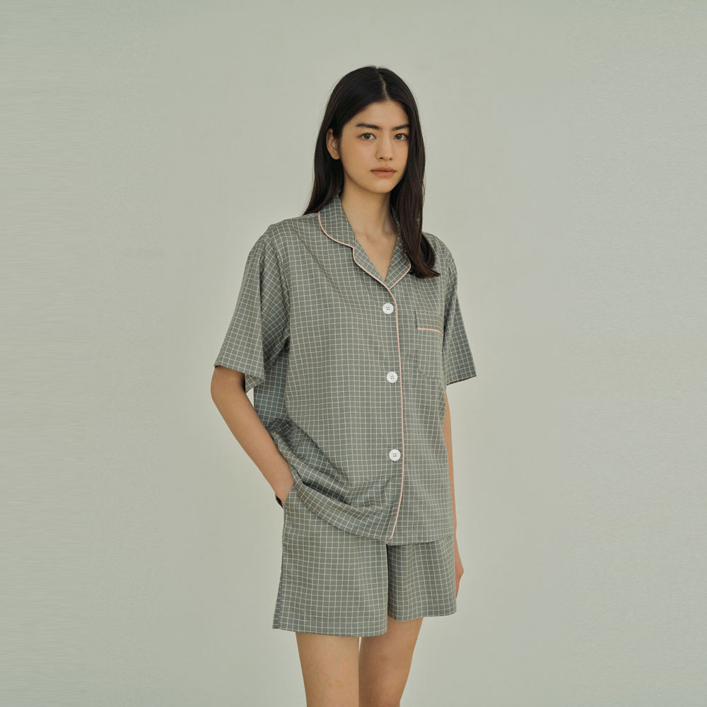 ◆JO'S LOUNGE◆ Modal100w Weekend Short Pajama Set Weekendsw MODAL] (w) Mint Short Pajama Set - JO'S LOUNGE