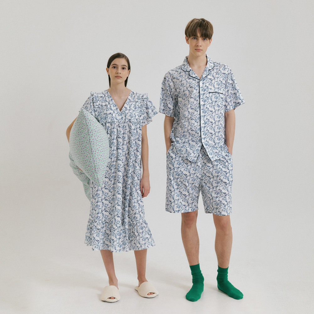 (couple) Mont Blanc Short Pajama Set + One-piece