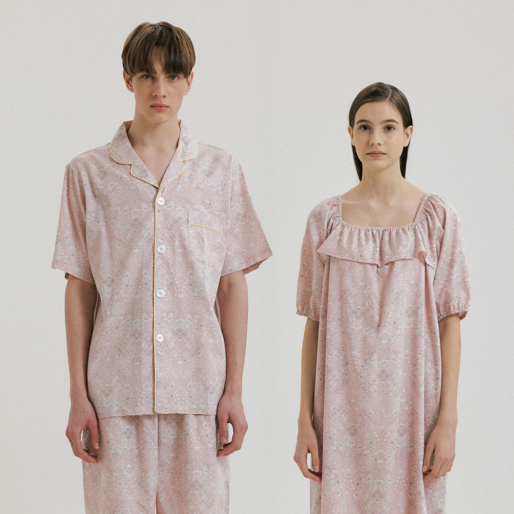 [모달] (couple) Sea Salt Short Pajama Set + One-piece