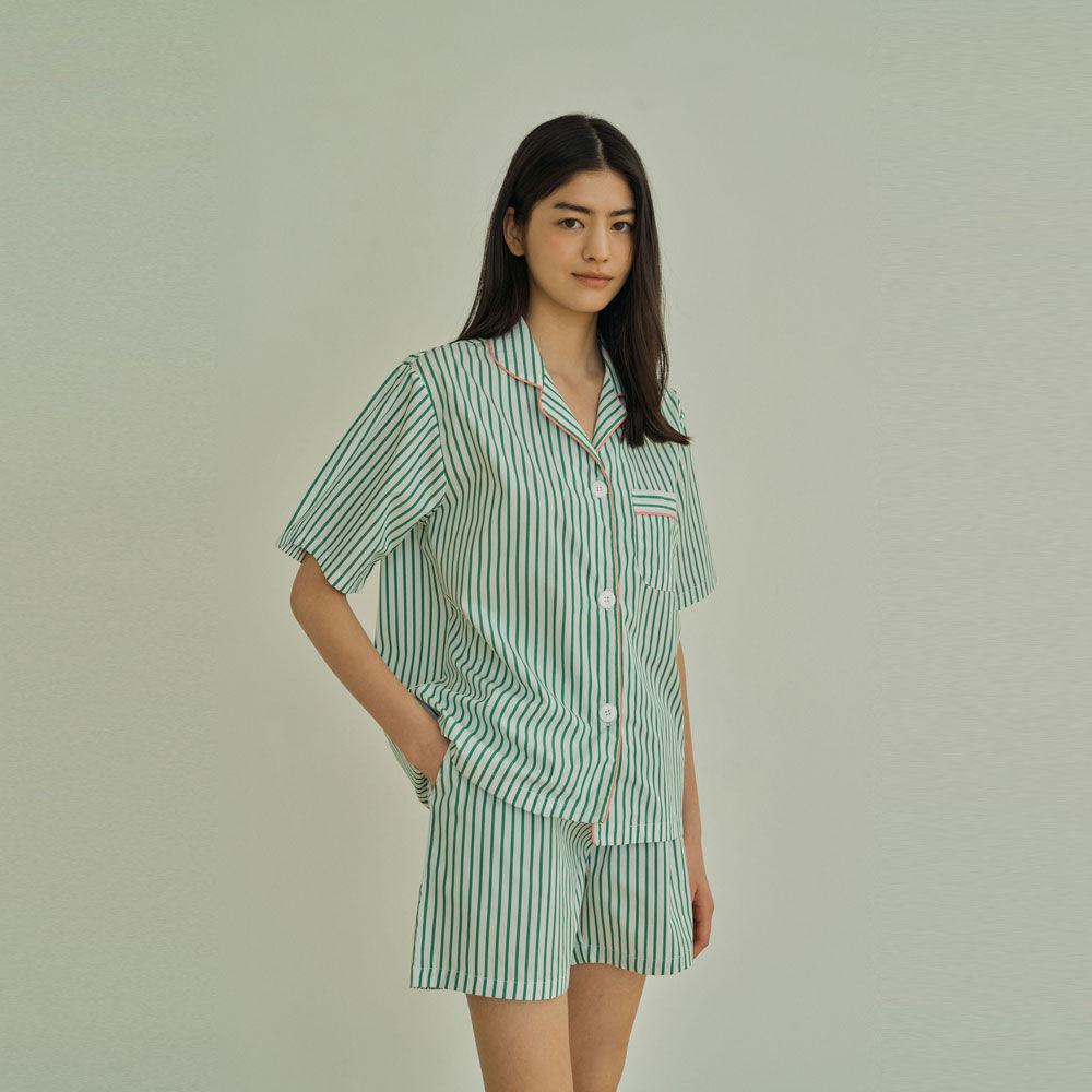 (w) Green Tea Short Pajama Set