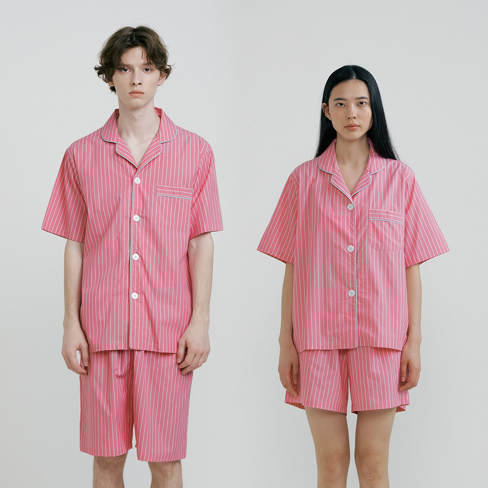 [5/13 예약배송]_(couple) Cranberry Short Pajama Set