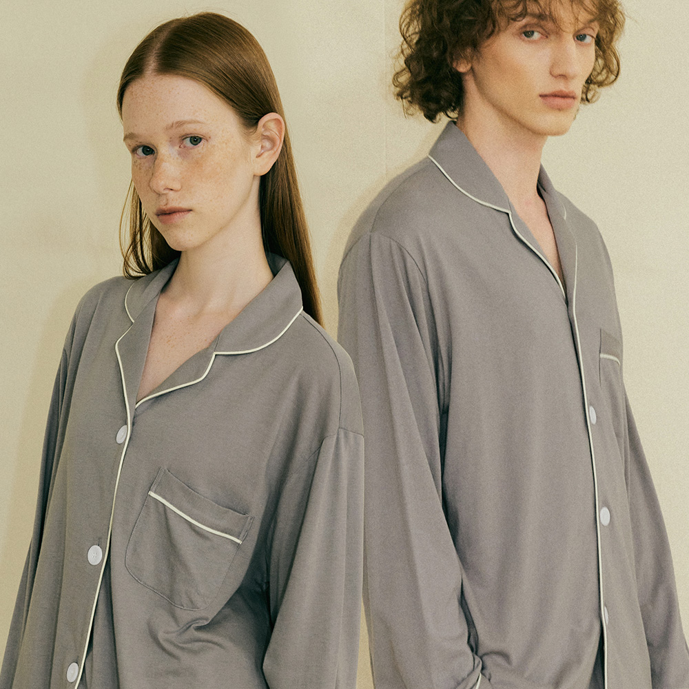 [MODAL] (couple) Essential Grey Pajama Set