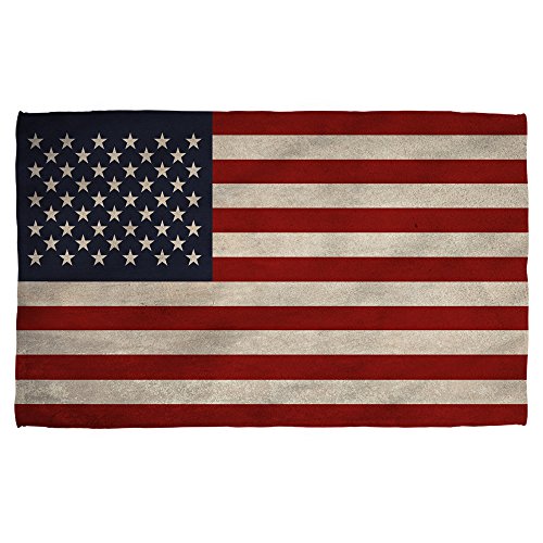 Old American Flag -- Beach Towel