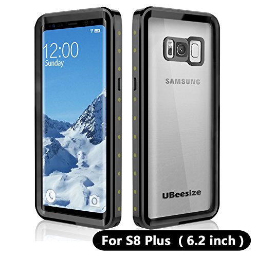 Waterproof case for Samsung S8 Plus  UBeesize Transparent Shockproof Underwater Cover Full Body Prot