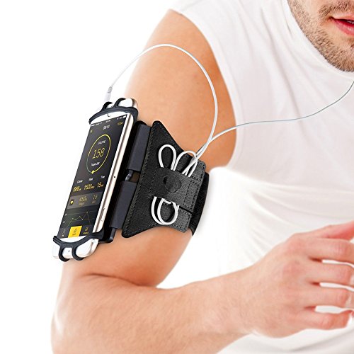 VUP Running Armband for iPhone X/ 8 Plus/ 8/ 7 Plus/ 7/ 6S Plus/ 6S/ 6/ 5S/ SE 180 Rotatable Sports